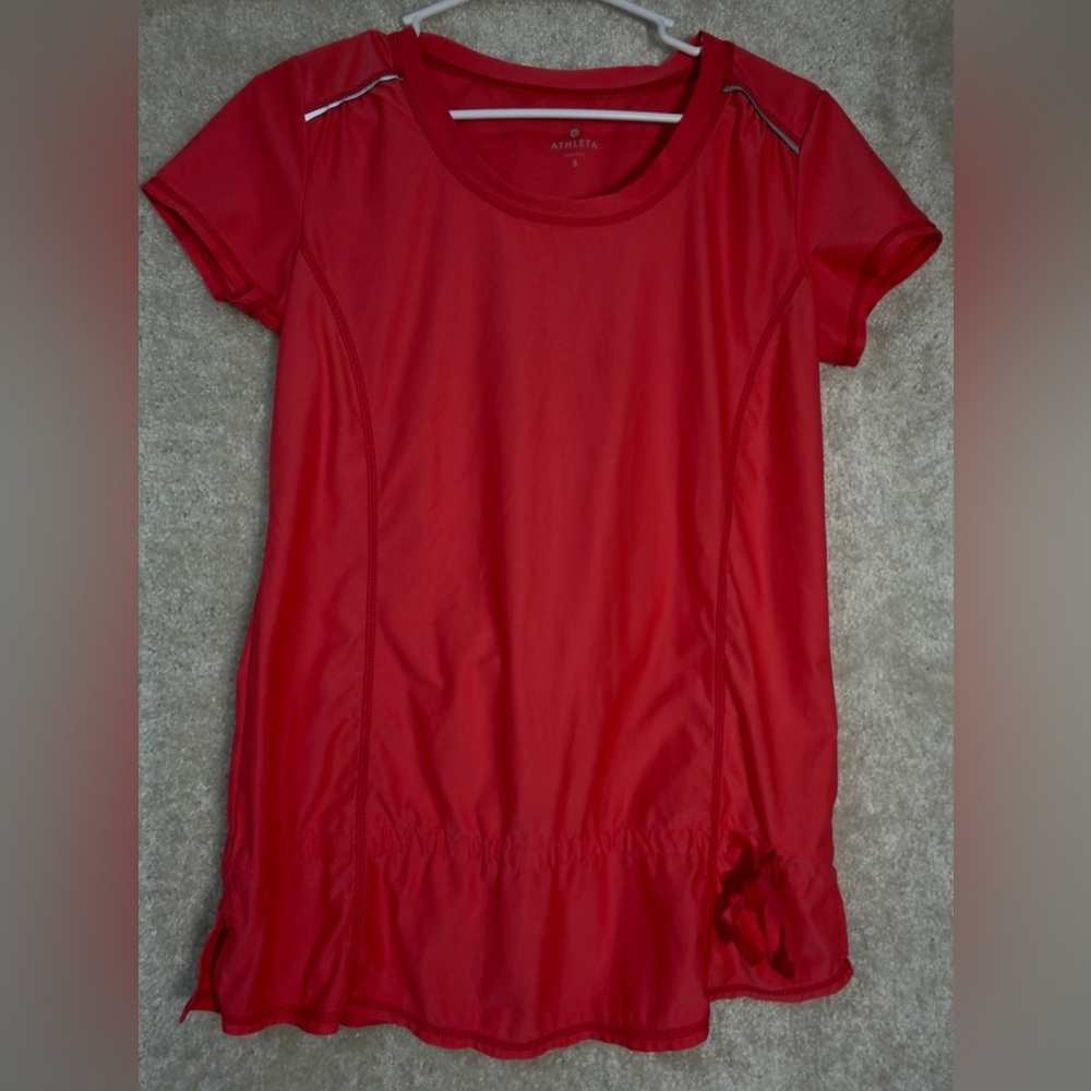 Athleta Bright Red Short Sleeve Performance Tee